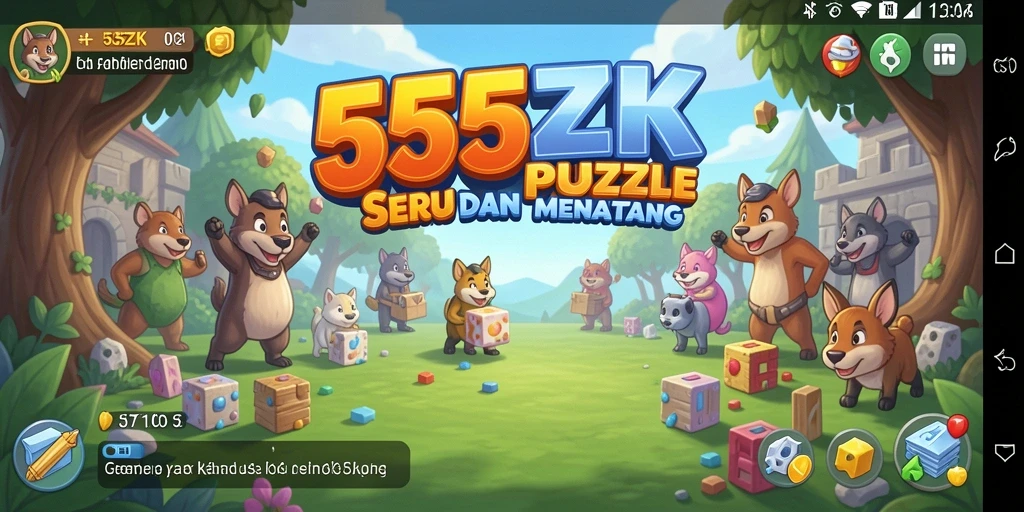 Tampilan gameplay menarik pada <strong>555ZK</strong> dengan berbagai teka-teki penuh warna.