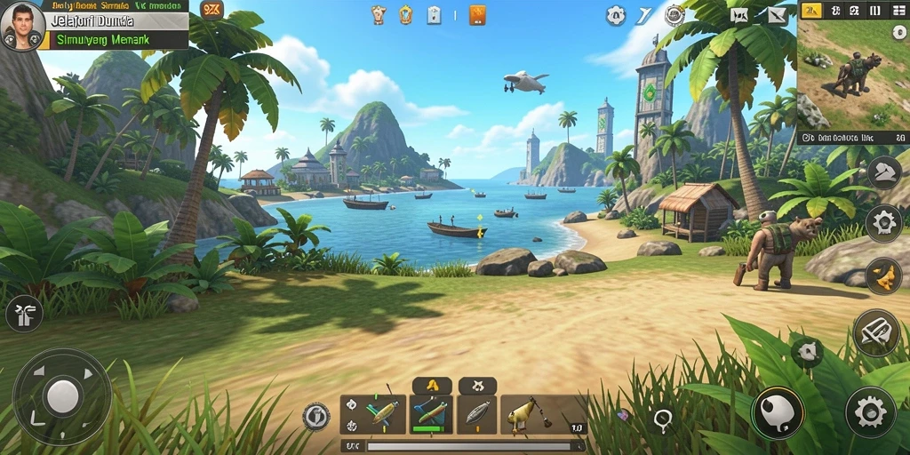 Screenshot utama 9ZK menampilkan gameplay simulasi yang menarik dan interaktif.