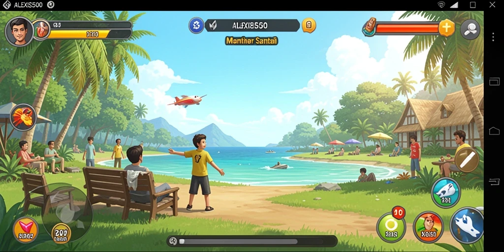 Tampilan gameplay ALEXIS500 yang menarik saat dimainkan.