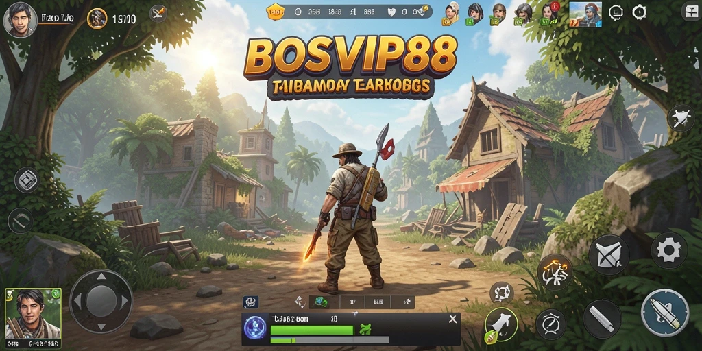 Screenshot gameplay <strong>BOSVIP88</strong> menampilkan petualangan dalam dunia terbuka.