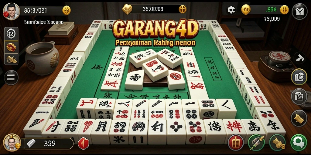 Screenshot utama GARANG4D menampilkan gameplay Mahjong yang menyenangkan.