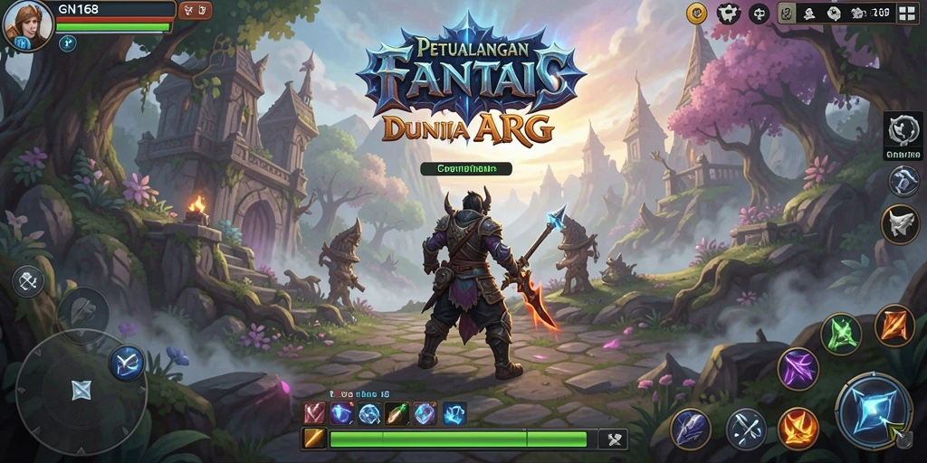 Tangkapan layar menampilkan aksi intens dalam gameplay ARPG.