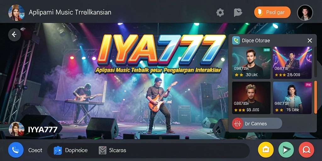 Tampilan Gameplay IYA777 menampilkan berbagai fitur musik interaktif.
