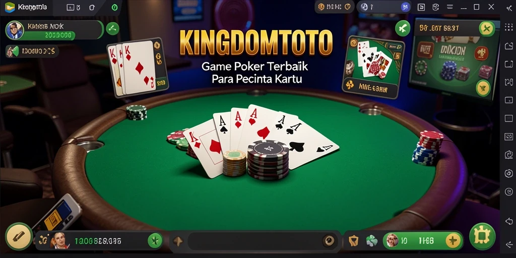 Tampilan gameplay Poker yang menarik di KINGDOMTOTO.