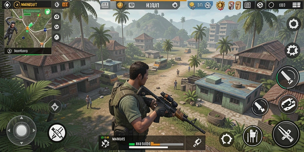 Tampilan gameplay MAINDUIT yang menarik dan penuh warna.