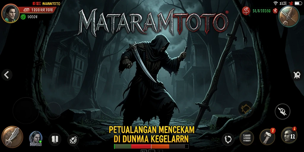 Tangkapan layar menampilkan suasana kelam dari gameplay MATARAMTOTO.