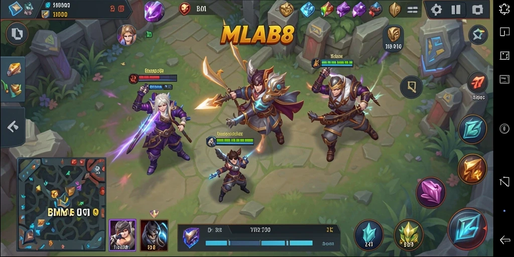 Screenshot utama menunjukkan gameplay seru dari MLBB8 Bingo.