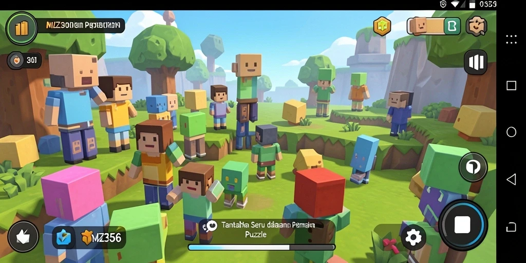 Gameplay MZ356 dengan teka-teki menantang yang menarik.