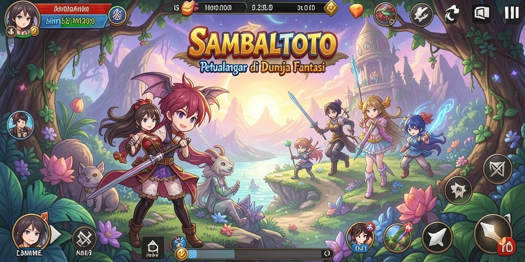 Tampilan screenshot gameplay SAMBALTOTO yang menampilkan karakter anime.