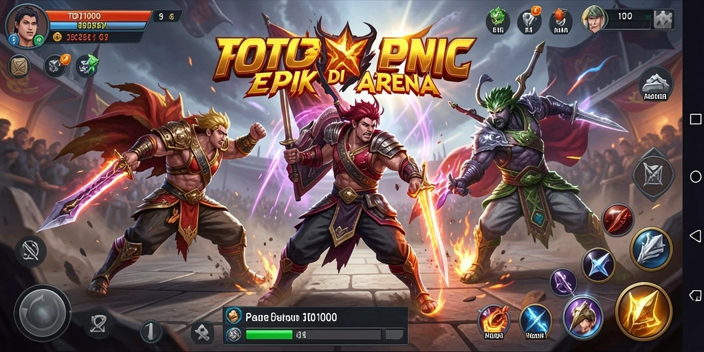 Tampilan aksi pertarungan seru dalam TOTO1000.